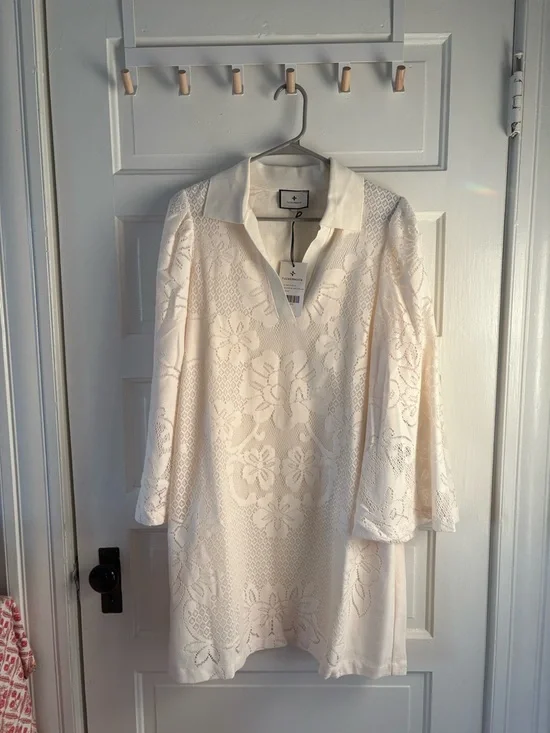 NWT Tuckernuck Ivory Lace Courtney Dress - Picture 7 of 11